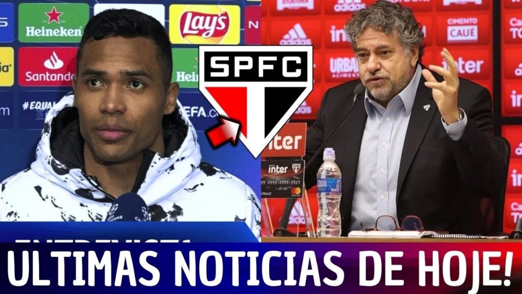 FIM DA NOVELA! ALEX SANDRO ANUNCIADO NO SÃO PAULO! CASARES CONFIRMOU! NOTICIAS DO SÃO PAULO!