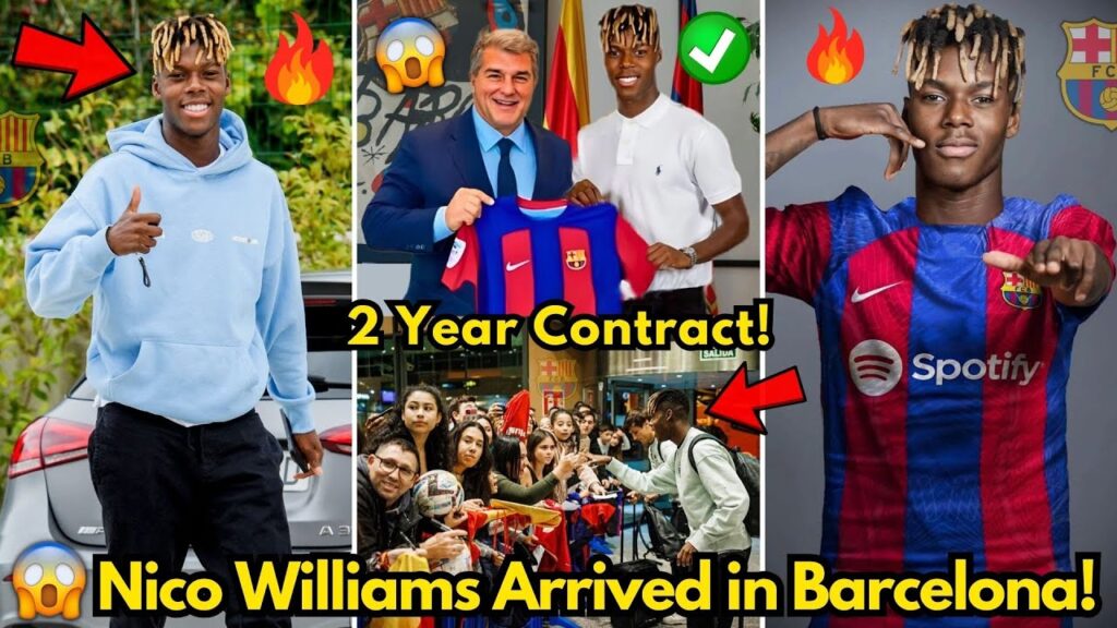 🚨OFFICIAL✅ NICO WILLIAMS HAS JUST ARRIVED IN BARCELONA! FINALLY HE IS OURS! BARCELONA NEWS TODAY!