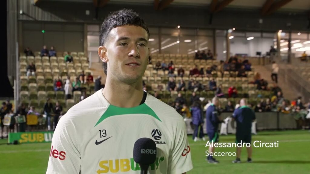 Socceroos open training session at Sam Kerr Football Centre