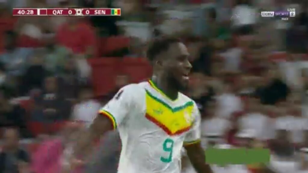boulaye dia goal vs qatar 0-1 world cup