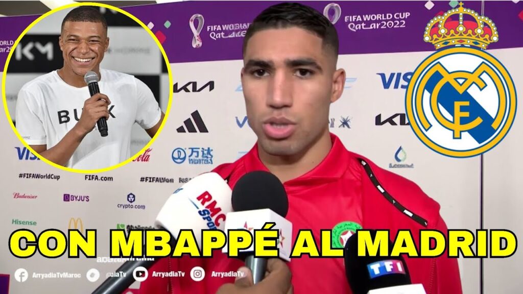 TERREMOTO EN PARIS / ACHRAF HAKIMI CONFIRMA IR CON MBAPPÉ AL REAL MADRID