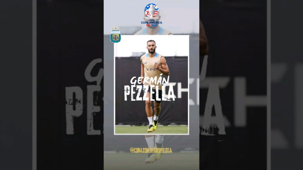 ASÍ LLEGA GERMÁN PEZZELLA A LA COPA AMÉRICA 2024 #futbol #pezzella #seleccionargentina #copaamerica