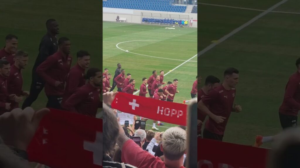 Euro2024 - Öffentliches Training Schweizer Nati 🇨🇭 #euro2024 #Schweiz #xhaka #akanji #shaqiri #kobel