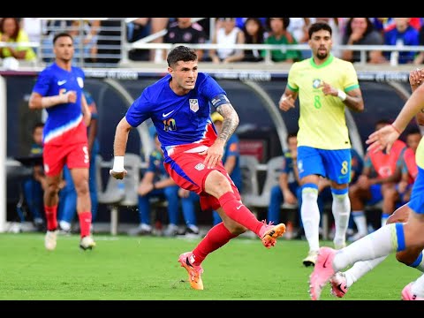 Christian Pulisic GOAL | USMNT vs. Brazil | June 12, 2024