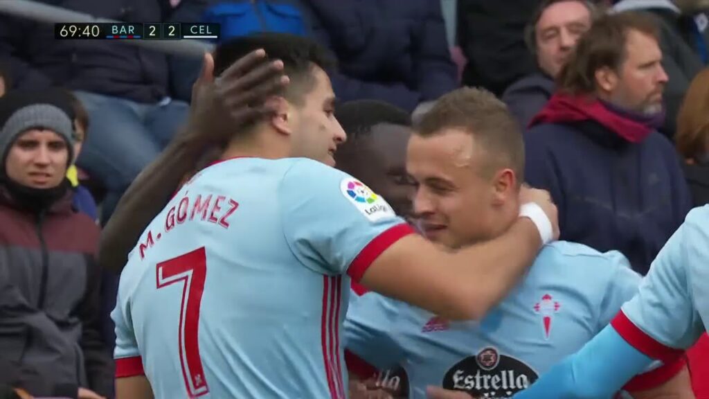 GOLAZO DEL URUGUAYO MAXI GOMEZ ANTE BARCELONA EL SEPTIMO EN LA LIGA..
