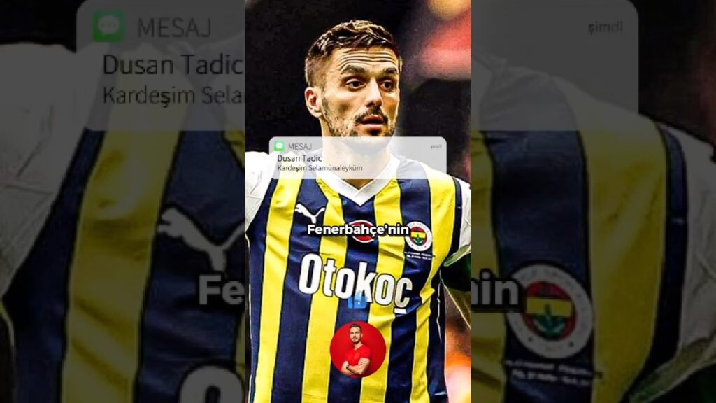 Dusan Tadic size bir mesaj gönderdi. 😂 #fenerbahçe #futbol #shorts