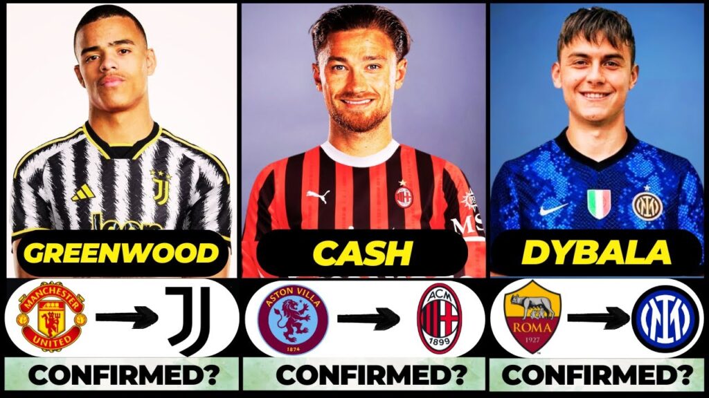 🚨 ALL LATEST CONFIRMED TRANSFER SUMMER AND RUMOURS 2024, 🔥 Dybala, Greenwood, Matty Cash✅️