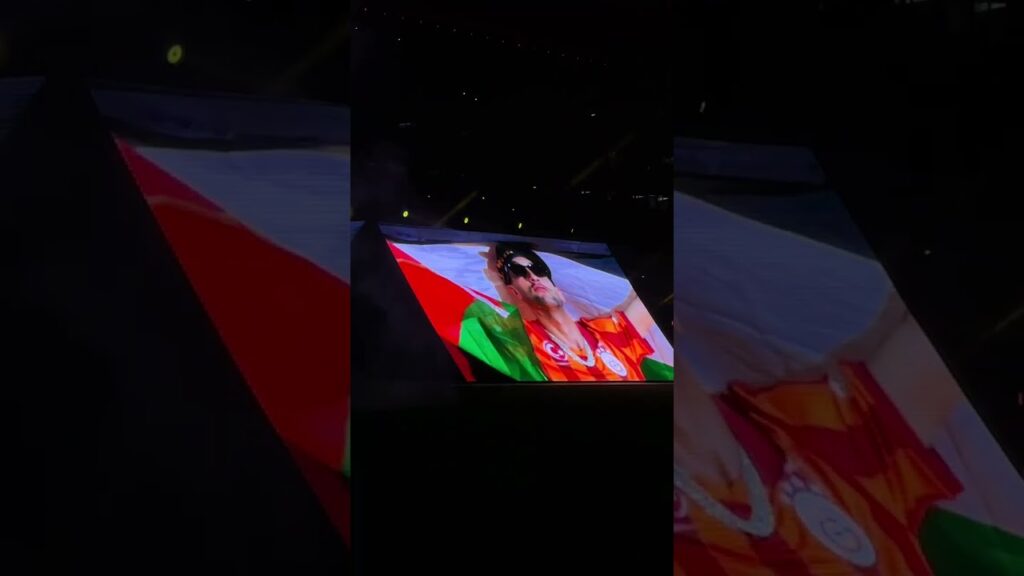 Hakim Ziyech, Filistin bayrağıyla sahneye çıktı!