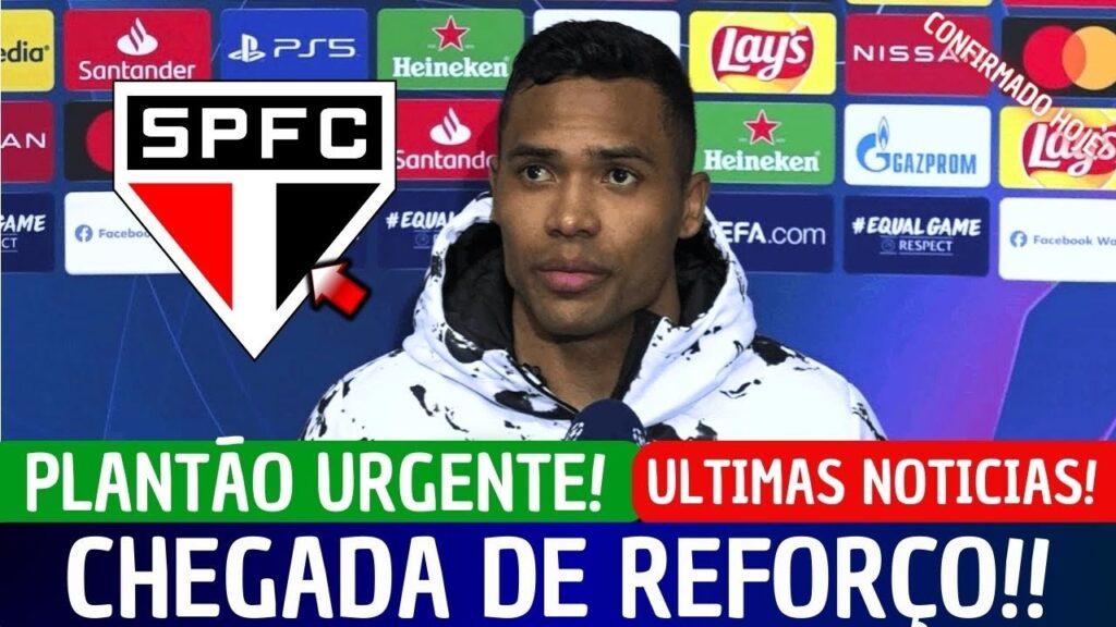 ACABOU DE ACONTECER! ALEX SANDRO CONFIRMADO NO SÃO PAULO! CASARES AGITOU WEB! NOTICIAS DO SÃO PAULO!