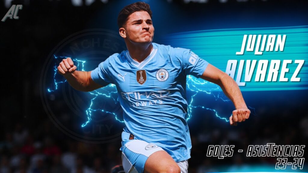 JULIAN ALVAREZ - Goles & Asistencias - 23/24 | Goals & Assists | Argentina Comps®