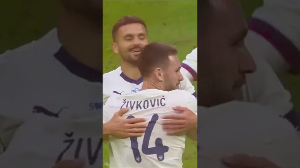 Selebrasi Dusan Tadic ke gawang Swedia dilaga persahabatan jelang euro 2024 #tadic #dusantadic