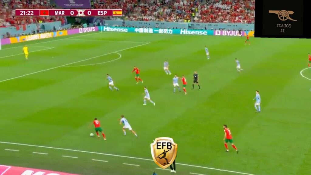 Boufal🇲🇦 sending Marcos Llorente back to Spain🇪🇸😂😂😂