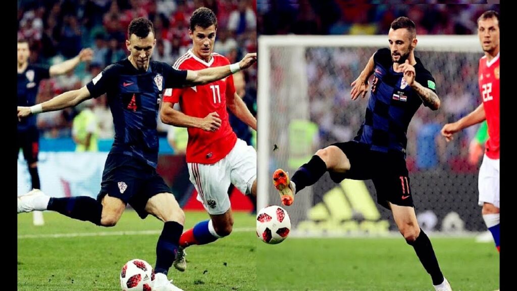 Ivan Perišić And Marcelo Brozović vs Russia（07/07/2018）HD 720p by轩旗