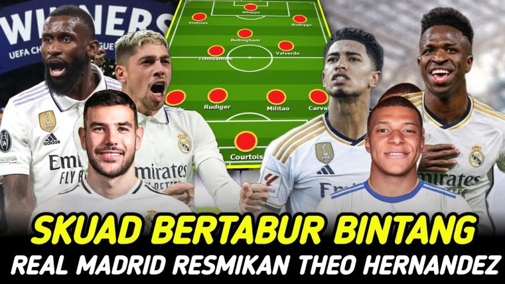 WOW‼️SKUAD BERTABUR BINTANG💫REAL MADRID REKTUT THEO HERNANDEZ📝BERITA REAL MADRID