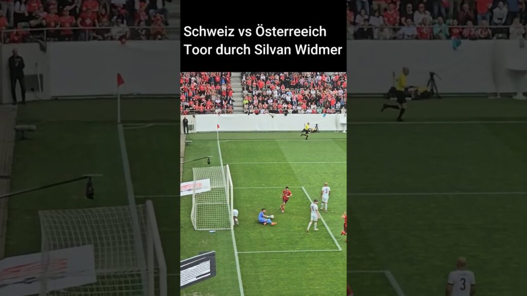 Silwan Widmer gleicht für die Schweiz im #testspiel  #schweiz vs #österreich  aus #fussball