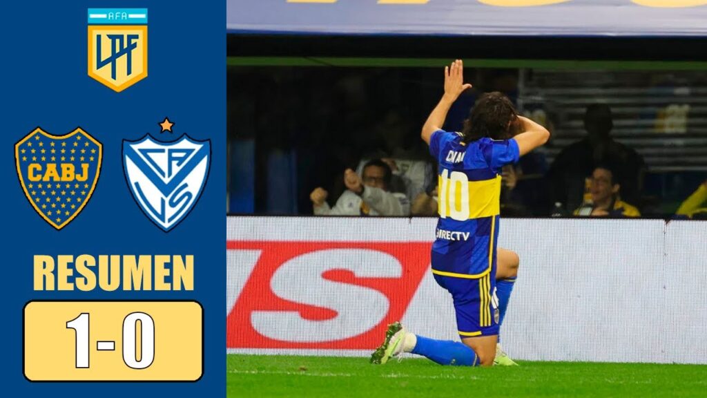 Gol de Edinson Cavani | Boca Juniors vs Vélez Sarsfield 1-0 Resumen y Goles | Liga Profesional 2024