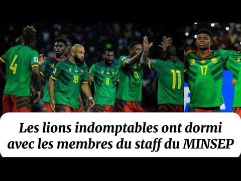 Les lions indomptables ont fait un mauvais match contre l’Angola parcequ’ils ont dormi 2 par chambre