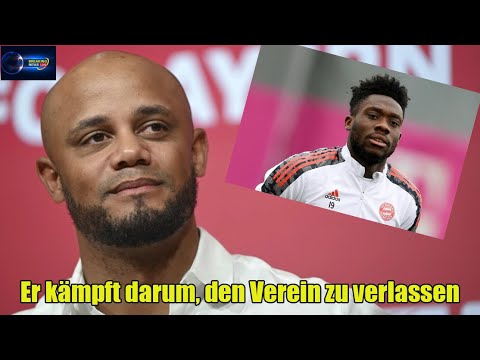 Vincent Kompany spricht über den Trotz und den Trainingsabbruch von Alphonso Davies