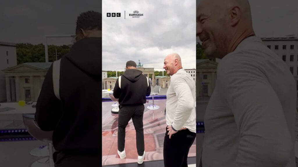 BBC pundits see the Euro 2024 studio for the first time | BBC Sport #shorts #football