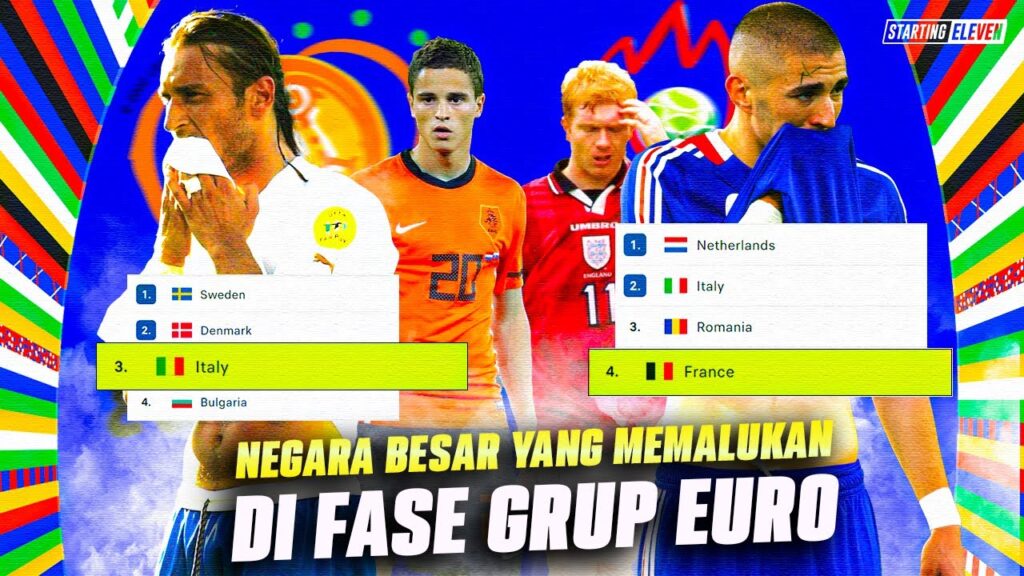 Babak Grup Euro Itu Susah! Buktinya Tim-Tim Besar Sering Jadi Korban