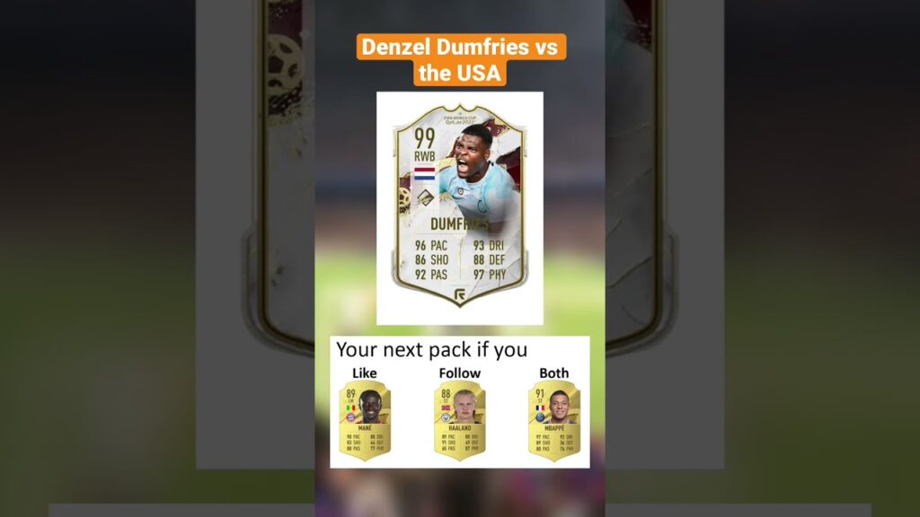 Denzel Dumfries vs USA‼️ #dumfries #worldcup #football #soccer #shorts