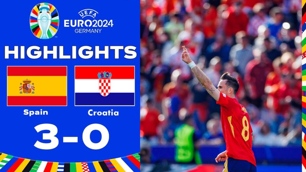 Espagne vs Croatie 3-0 Résumé | UEFA EURO 2024