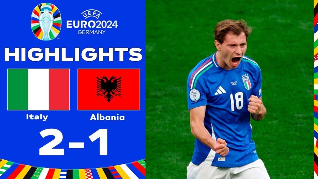 Gol di Nicolò Barella oggi | Highlights Italia-Albania 2-1 | UEFA EURO 2024