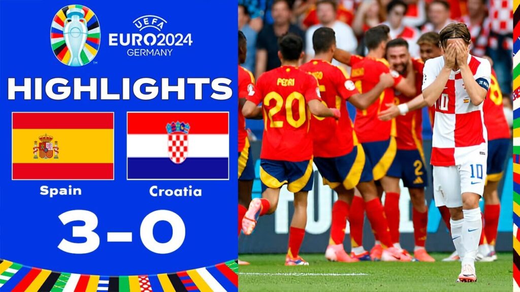 Espagne vs Croatie 3-0 Résumé | UEFA EURO 2024