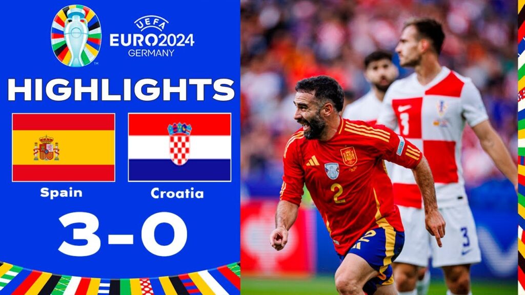 Spanien vs. Kroatien 3:0 Höhepunkte | UEFA EURO 2024