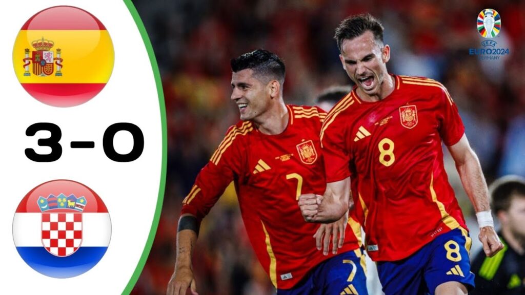Spain Vs Croatia (3-0) || All Goals & Highlights| Euro 2024#spain #croatia #euro2024