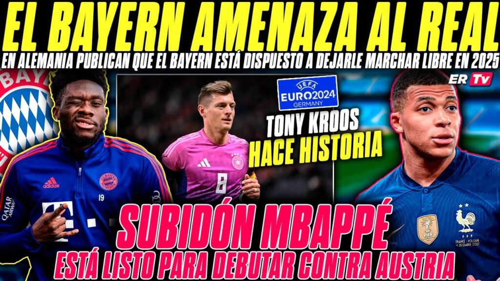 ¡EL BAYERN AMENAZA AL REAL MADRID por ALPHONSO DAVIES! -