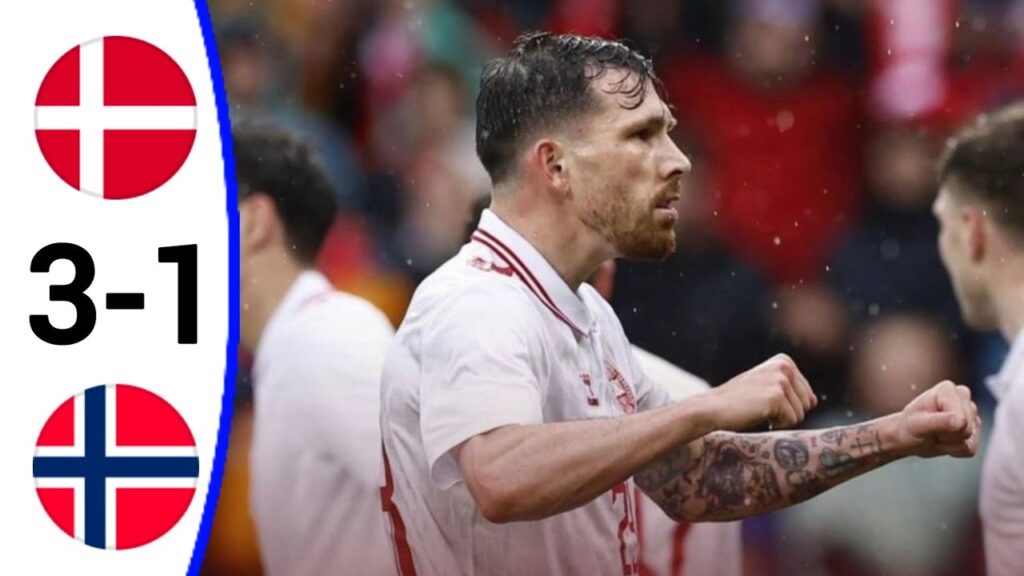 Denmark vs Norway (3-1) Yussuf Poulsen Goal | All Goals and Extended Highlights