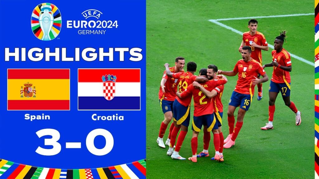 Espagne vs Croatie 3-0 Résumé | UEFA EURO 2024