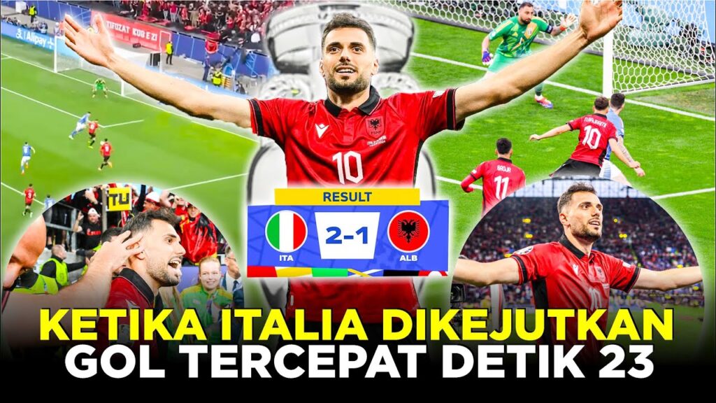 DETIK-DETIK ITALIA DIKEJUTKAN DENGAN GOL TERCEPAT SEPANJANG SEJARAH EURO