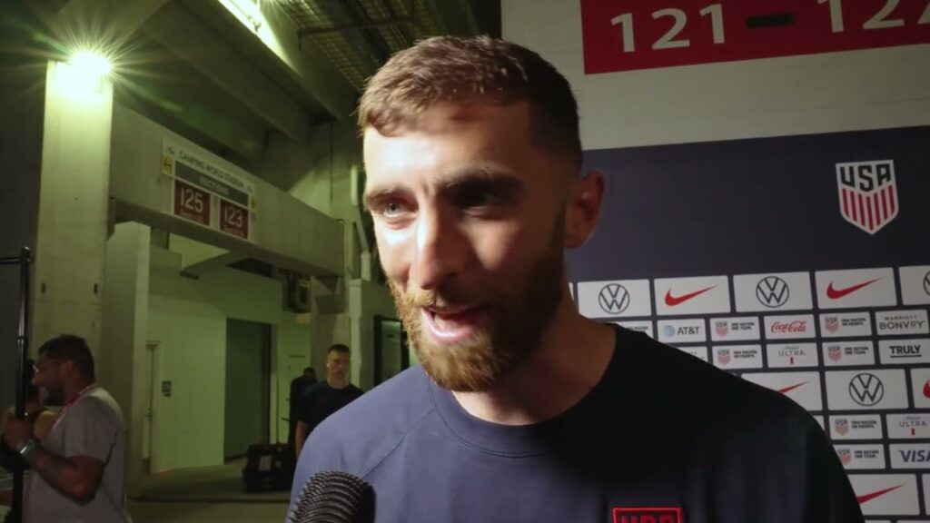 USMNT GOALKEEPER MATT TURNER postgame; Team USA tied with Brazil in a friendly match
