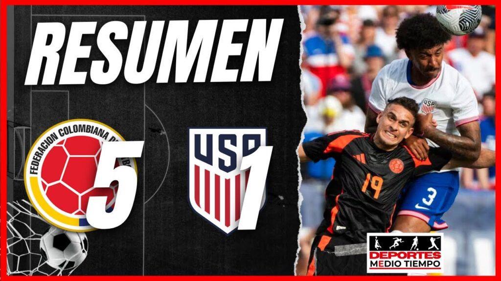 Resumen & Goles | USA vs. COLOMBIA 1-5 | Orlando Fl | Deportes Medio Tiempo