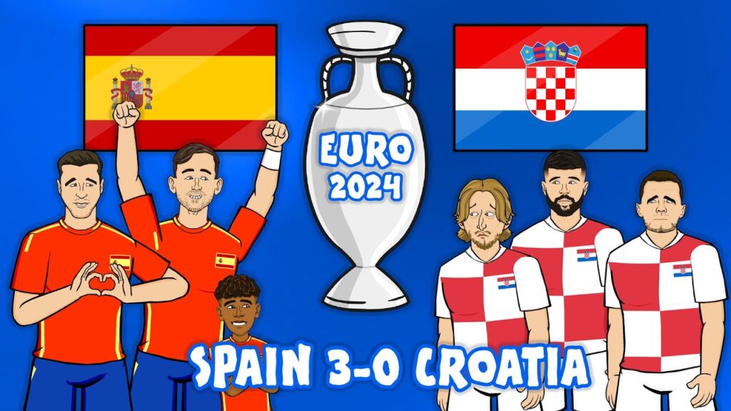 3-0! SPAIN vs CROATIA💥 (Euro 2024 Goals Highlights España Hrvatska)