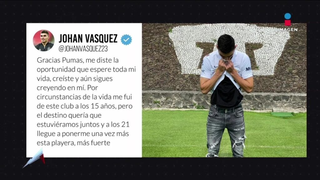 Johan Vásquez se despide de sus amados Pumas | Palabra del Deporte