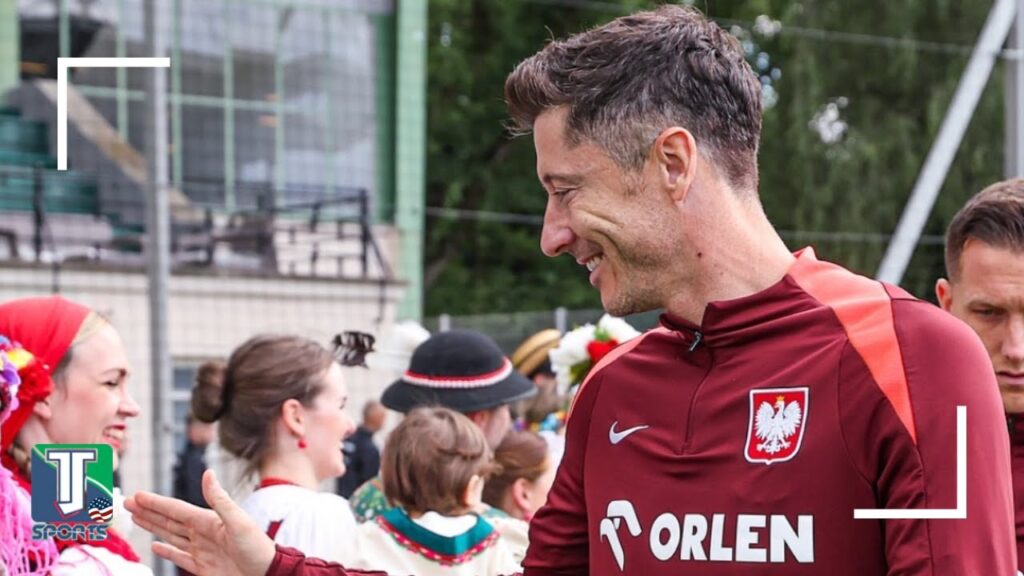 Final TRAINING SESSION for Robert Lewandowski's Poland ahead of FACING Netherlands in UEFA Euro