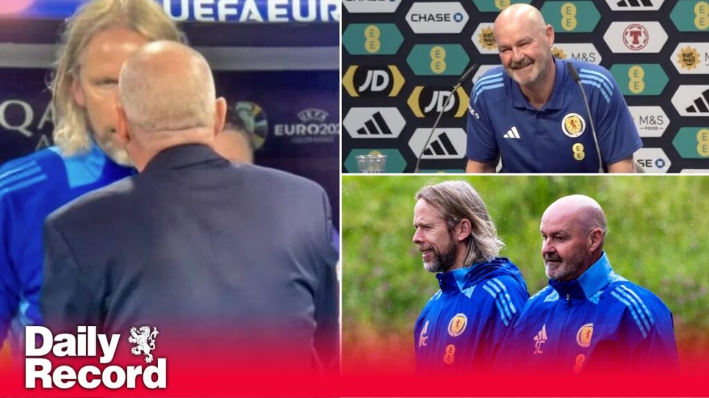 Scotland at Euro 2024: Steve Clarke explains Austin MacPhee argument in the dugout against Germany