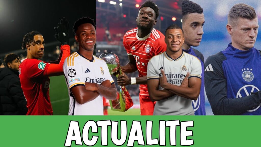 Actualite Real Madrid, Leny Yoro, Vinicius Jr, Alphonso Davies, Kylian Mbappe, Toni Kroos
