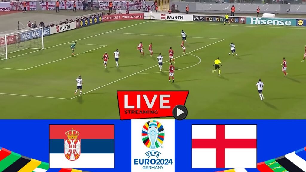 🔴LIVE : Serbia vs England | UEFA Euro Cup 2024 | Football match live | Full Match