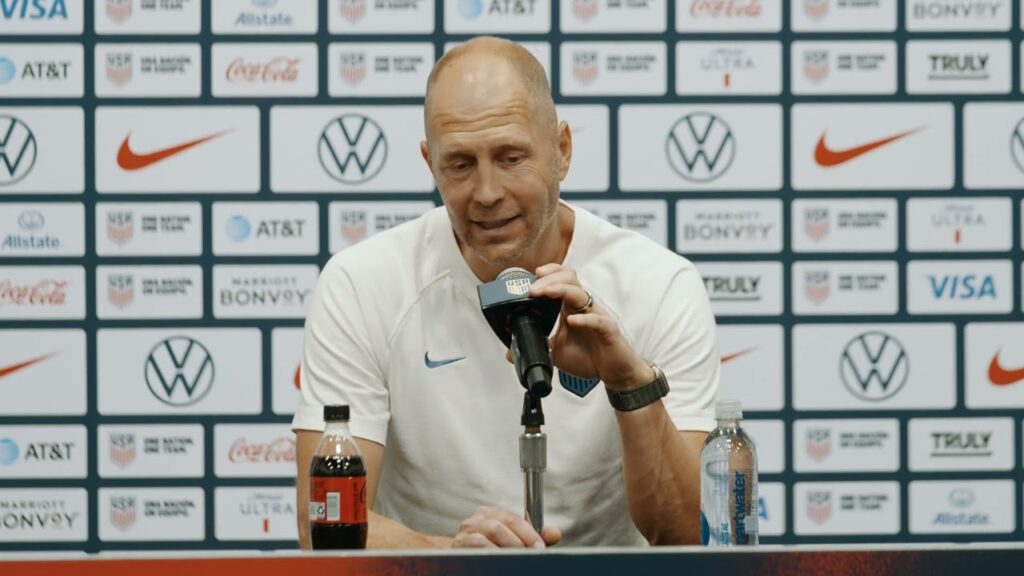 USMNT head coach Gregg Berhalter postgame; Team USA tied with Brazil in a friendly match