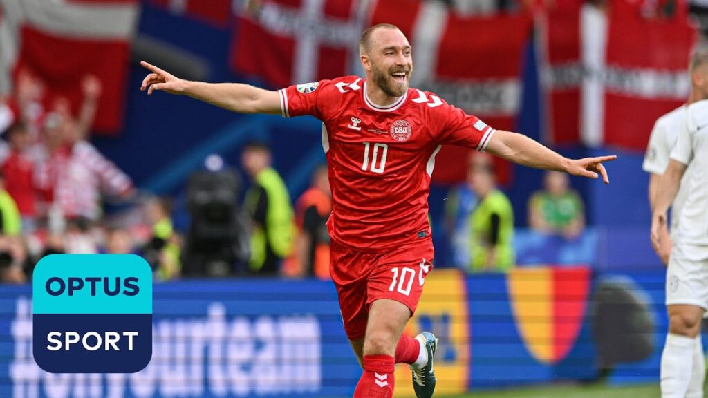 INCREDIBLE MOMENT Christian Eriksen scores Denmark's opening goal at EURO 2024 ❤️