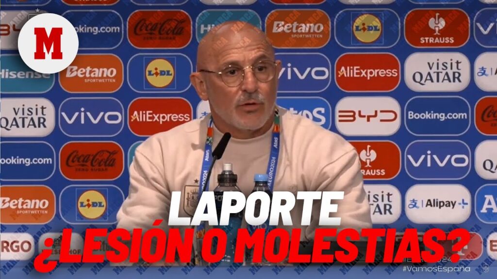 De la Fuente: "Laporte podría jugar mañana"