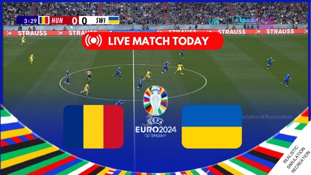 🔴[LIVE] Romania vs Ukraine | EURO 2024 | Match Live Today simulation