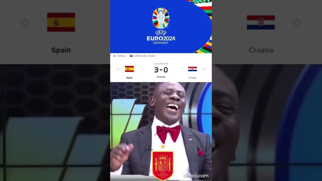 Spain Beat Croatia,Italy Win,Hungary Lose.Euro 2024 Memes,Day 2.#shorts