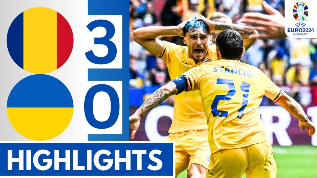 🟡Romania vs Ukraine (3-0) All GOALS & Extended HIGHLIGHTS | UEFA EURO 2024!
