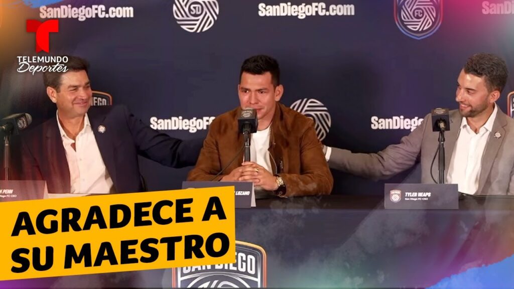 Hirving “Chucky” Lozano rompe en llanto en su presentación con el San Diego FC | Telemundo Deportes