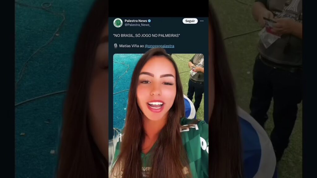 🛑 🇧🇷 NO BRASIL SÓ JOGO NO PALMEIRAS by MATIAS VINA @dandaraschmidt